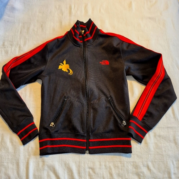 North Face A5 Summit Series women's size medium black, red & orange full zip up - Picture 1 of 12